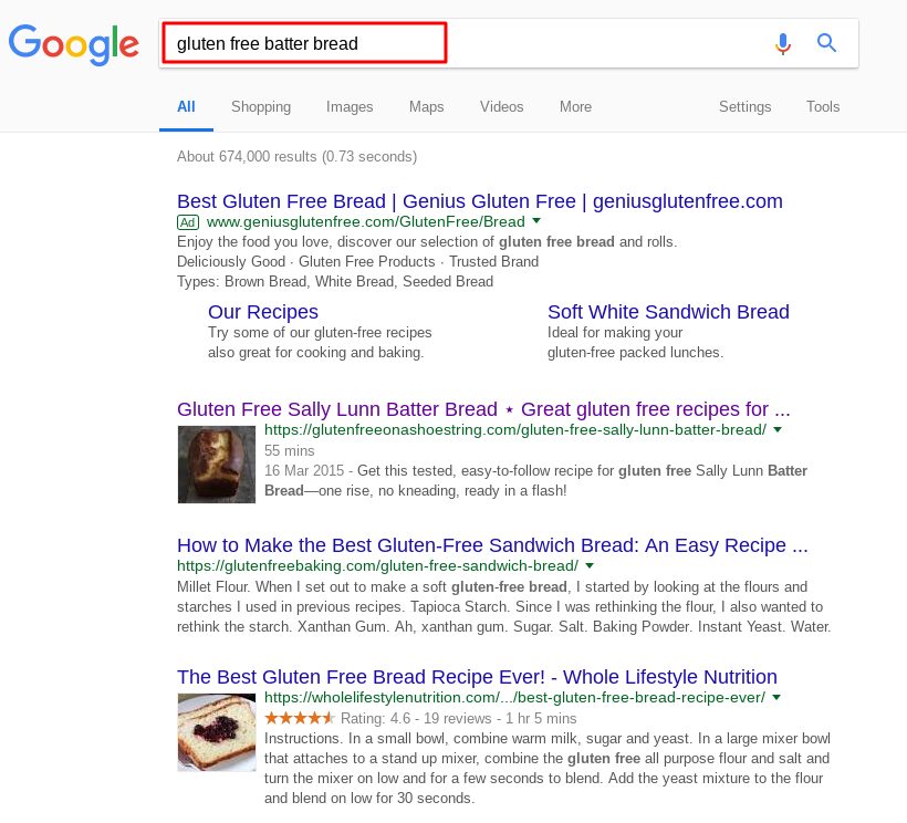 how to find niche keyword ideas and content topics with ubersuggest 11 Phrase ‘goldmine’ opportunity two - only one targeted recipe!