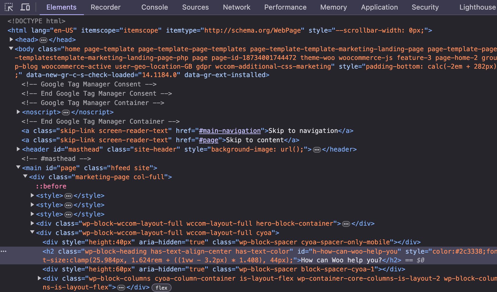 static html vs wordpress cms: what’s the difference? 1 A screenshot of HTML code